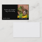 庭園写真バタフライウイングドッグ 名刺 (正面/裏面)