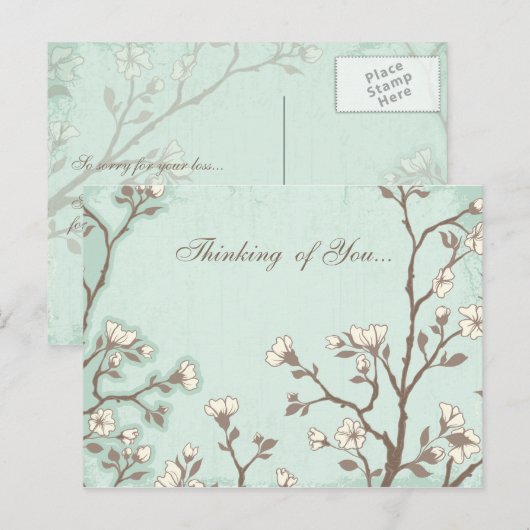 庭園同情カード ポストカード (正面/裏面)