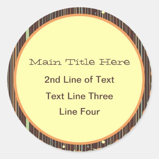 庭園回想シール ラウンドシール (正面)