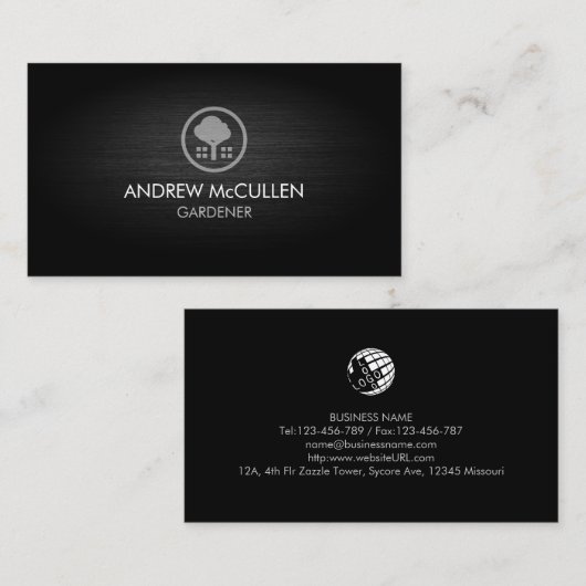 庭園地主 名刺 (正面/裏面)