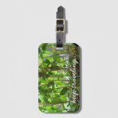 庭園愛好家の緑の実生植物は旅行を保ちます ラゲッジタグ (正面縦)
