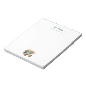 庭園愛好家手押しフローラモノグラム ノートパッド (回転)