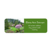 庭園春、美しい自然 ラベル (正面)