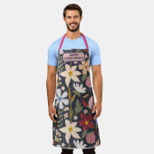 庭園母の日の贈り物の女王 エプロン (着用した状態)