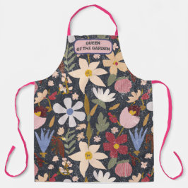 庭園母の日の贈り物の女王 エプロン