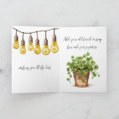 庭園灯付き鉢植 サンキューカード (内部)