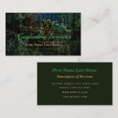 庭園用図解入りの、写真付きの名刺 名刺 (正面/裏面)