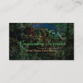 庭園用図解入りの、写真付きの名刺 名刺 (正面)