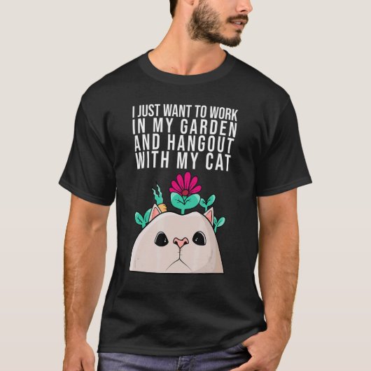 庭園男女の園芸植物 Tシャツ (正面)