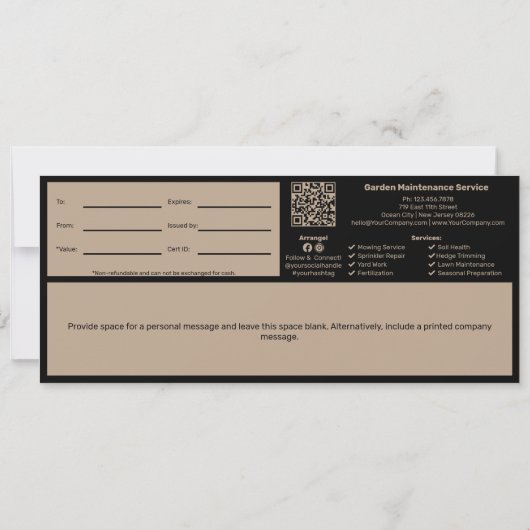 庭園維持個人手書贈与証 (裏面)