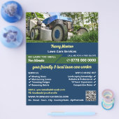 庭園芝刈り機、芝生サー気にビス チラシ (シングル)