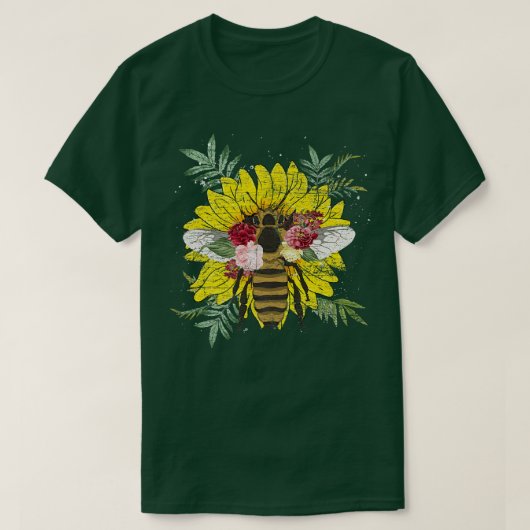 庭園花昆虫植物園フローラビー Tシャツ (デザイン正面)