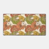 庭園花模様 デスクマット (正面)