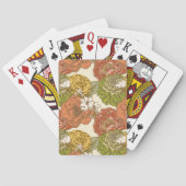 庭園花模様 トランプ (裏面)