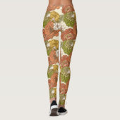 庭園花模様 レギンス (裏面)