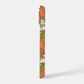 庭園花模様 iPhone 15ケース (左側面)