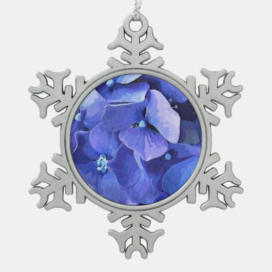 庭園花 スノーフレークピューターオーナメント (正面)