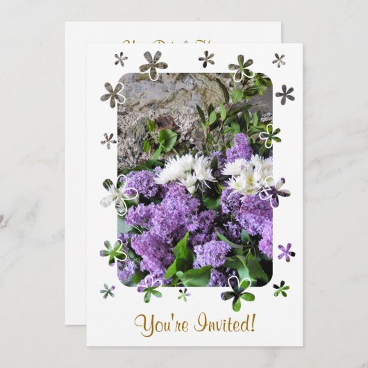 庭園花 招待状 (正面/裏面)