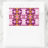 庭園花 長方形シール (バッグ)