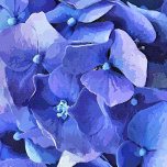 庭園花 長方形ベルトバックル<br><div class="desc">美しい青いあじさい鮮やかの水色。</div>