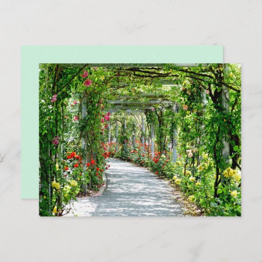 庭園路はがき ポストカード (正面/裏面)