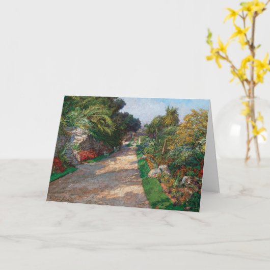 庭園路 | Olga Wisinger-Florian カード (黄色い花)