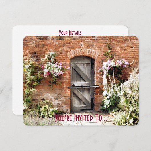 庭園 招待状 (正面/裏面)