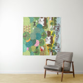 庭園、農場、自然、田舎。ヴィンテージ光 タペストリー (インサイチュ(横))