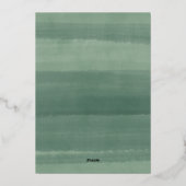 庭地中海のの確認 箔招待状 (裏面)