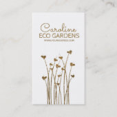 庭地球に優し気にとエコのフレンドリー習慣 名刺 (正面)