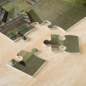 庭場面、c.1820-40 (w/c紙で) 4 ジグソーパズル (側面)