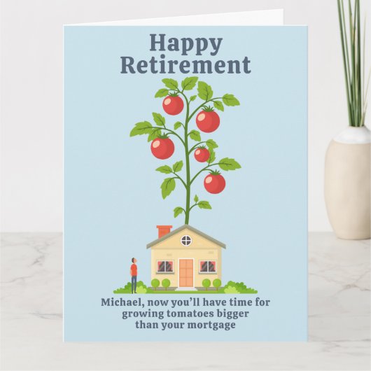 庭師おもしろいの引退証 カード (正面)