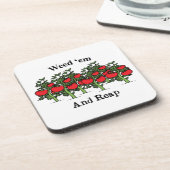 庭師おもしろい雑草emと刈り取り コースター (左側)