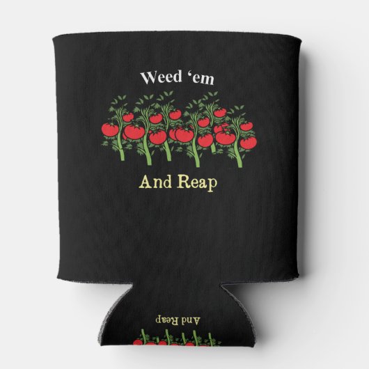 庭師おもしろい雑草emと刈り取り 缶クーラー (裏面)