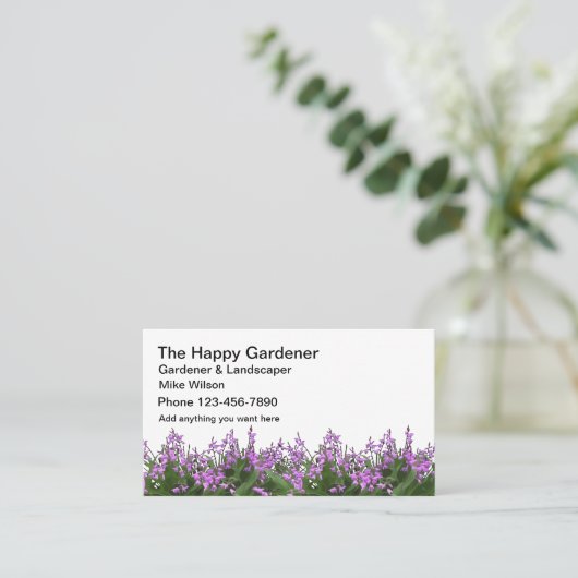 庭師および造園 名刺 (スタンド正面)