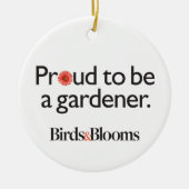 庭師があること誇りを持った セラミックオーナメント (正面)