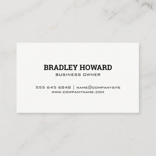 庭師が花を植える | 造園 名刺 (裏面)