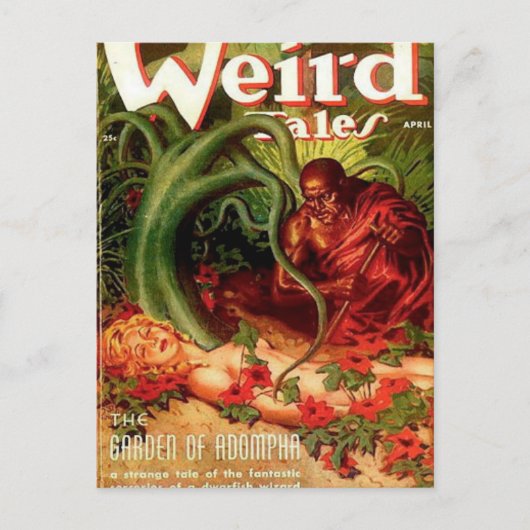 庭師と居眠り女性 ポストカード (正面)