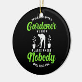 庭師と決して付き合わない セラミックオーナメント (左)