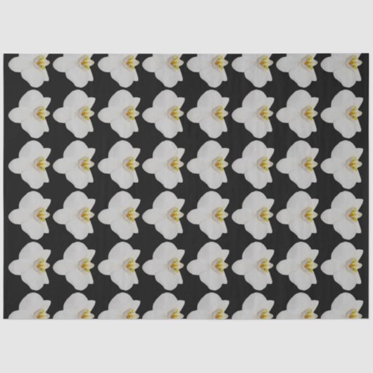 庭師と花のための蘭の花模様 薄葉紙 (正面)