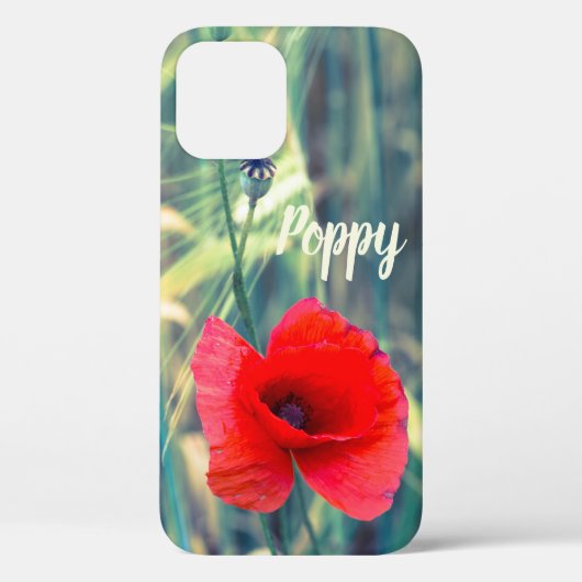 庭師と花好きへの贈り物 ポピー花 Case-Mate iPhoneケース (裏面)