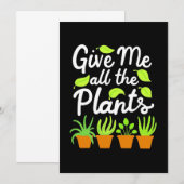 庭師に全ての植物を 招待状 (正面/裏面)