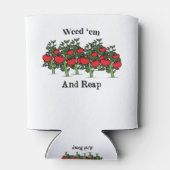 庭師のおもしろい雑草と刈り取り 缶クーラー (裏面)