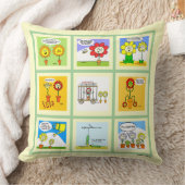 庭師のためのおもしろいな花園芸漫画 クッション (ブランケット)