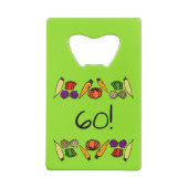 庭師のためのハッピーバースデー、任意の年齢、あなたの名前 クレジットカード栓抜き (裏面)