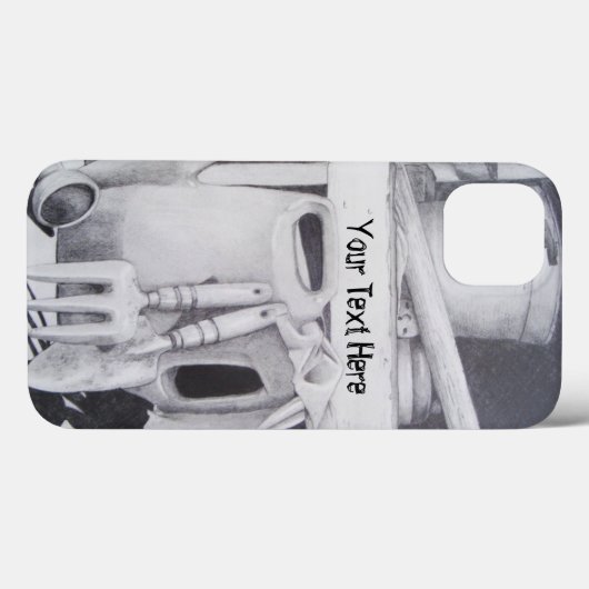 庭師のための園芸道具とポットはまだ生きている Case-Mate iPhoneケース (裏面 (横))