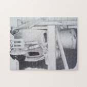 庭師のための庭道具の静物的スケッチ ジグソーパズル (横)