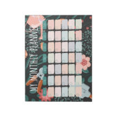 庭師のための毎月のプランナー ノートパッド (回転)