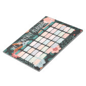 庭師のための毎月のプランナー ノートパッド (アングル)