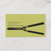 庭師のための造園術のはさみ 名刺 (裏面)